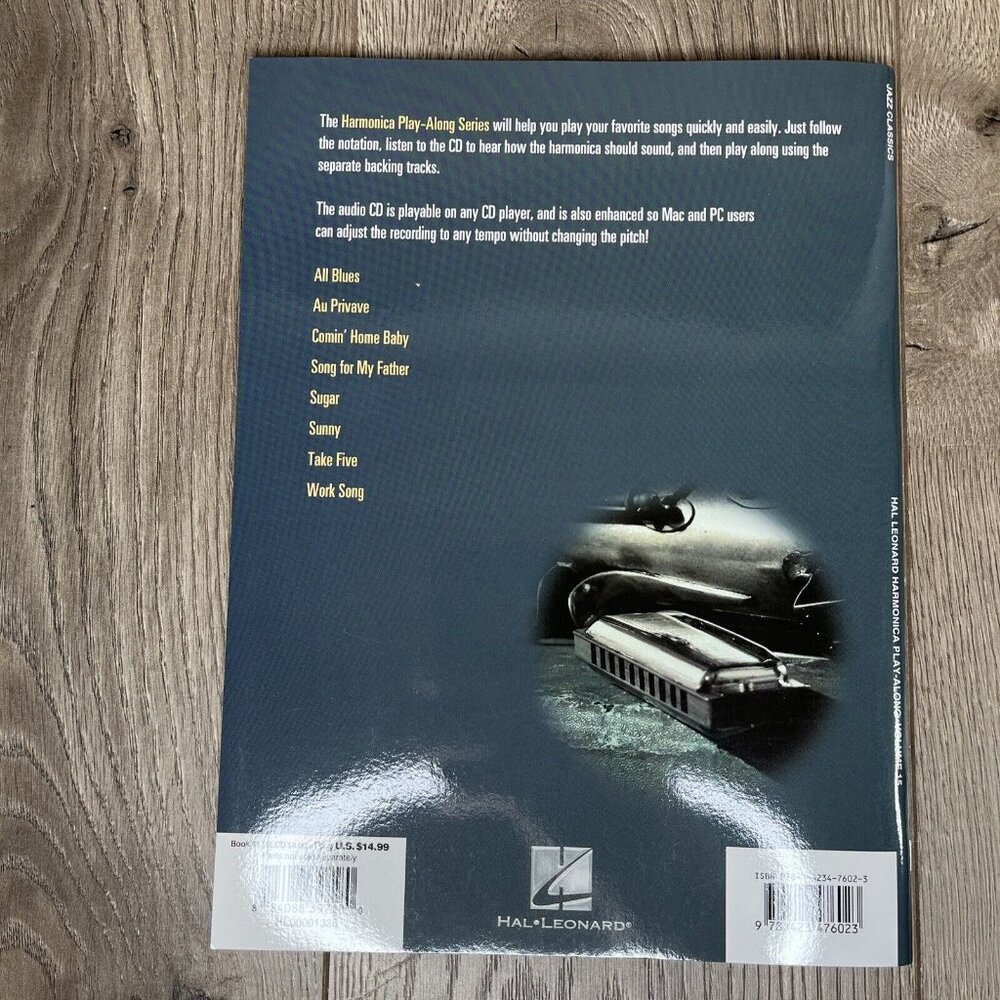 Jazz Classics - Vol. 15 Harmonica Play-Along Book and Sound Alike CD Hal Leonard - Picture 3 of 6